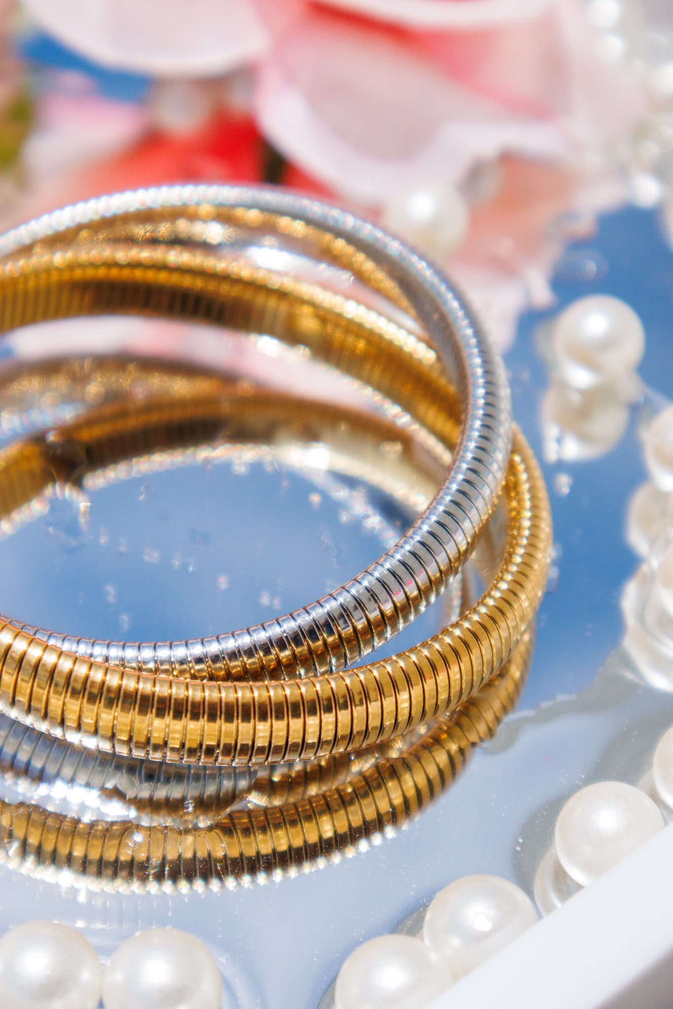 ADORE - Faithful Promise Two Toned Coil Bracelet