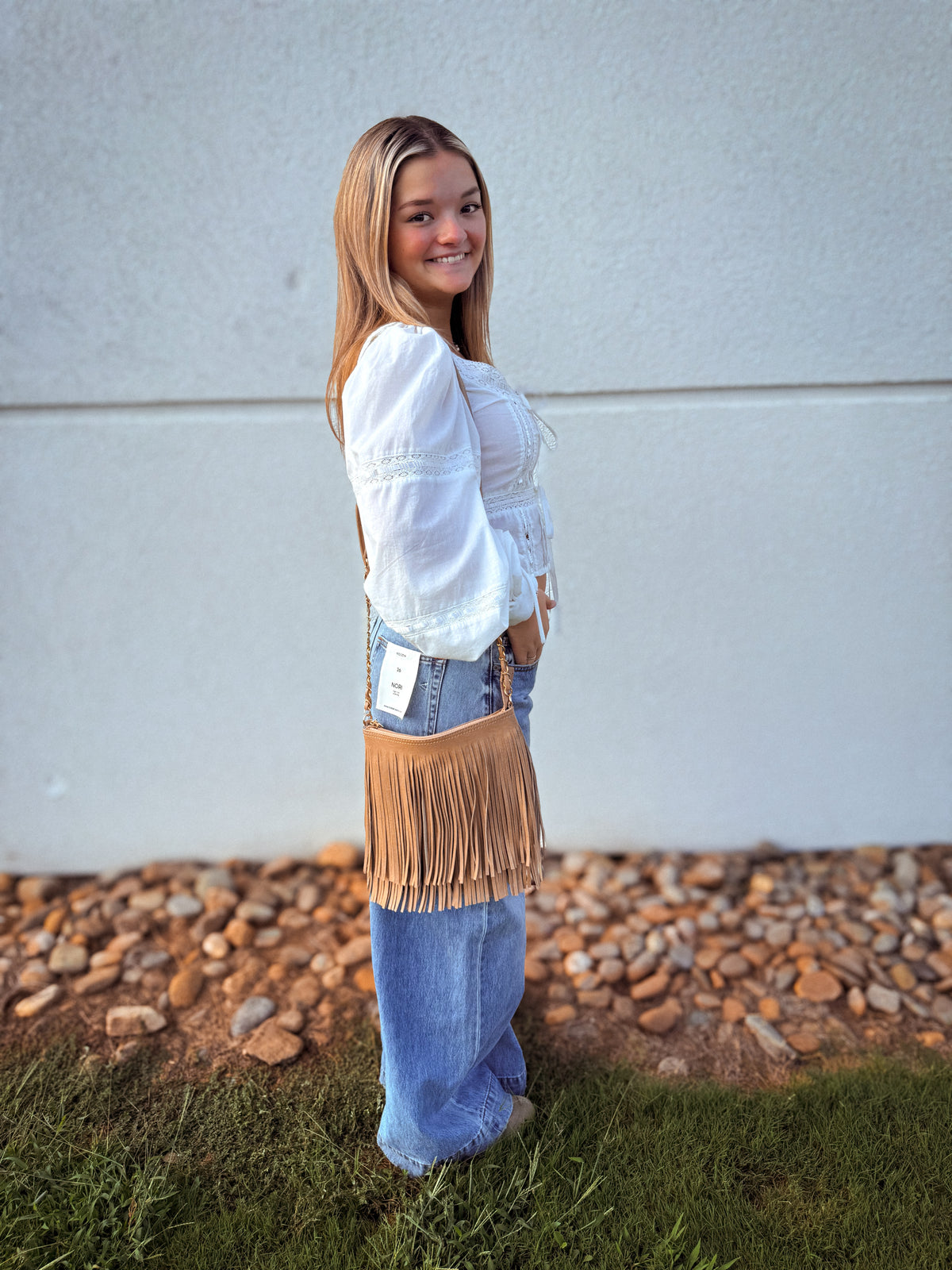 Boho Breeze White Lace Blouse