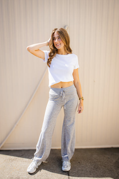 Free People - Quick Step Heather Bubble Pants - Heather Grey