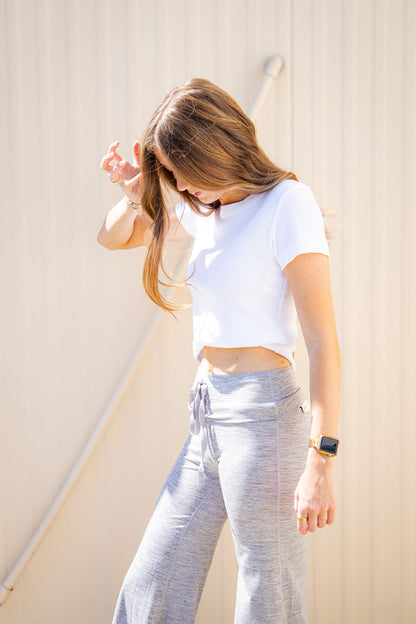 Free People - Quick Step Heather Bubble Pants - Heather Grey