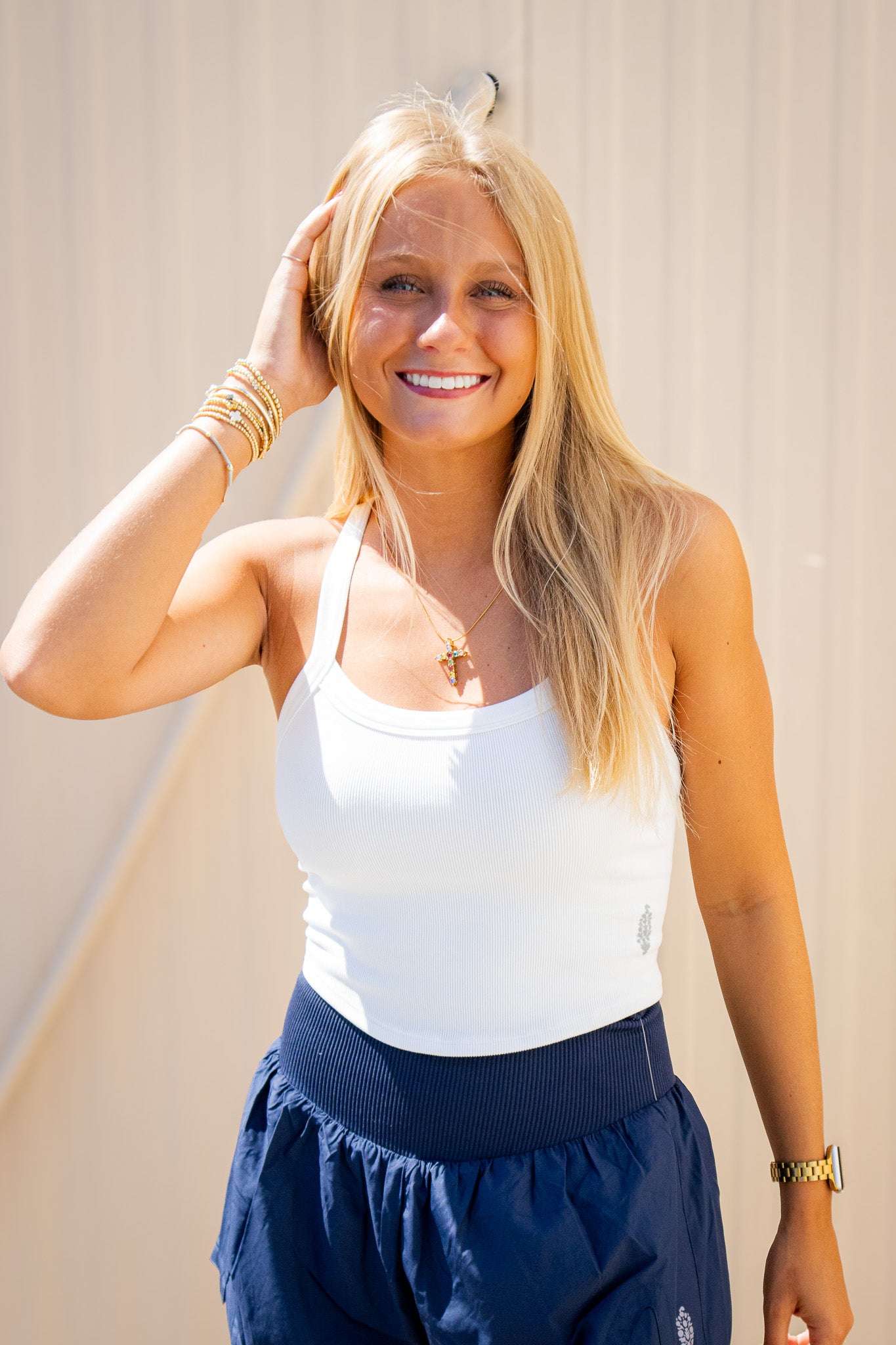 Free People - All Clear Solid Cami - WHITE