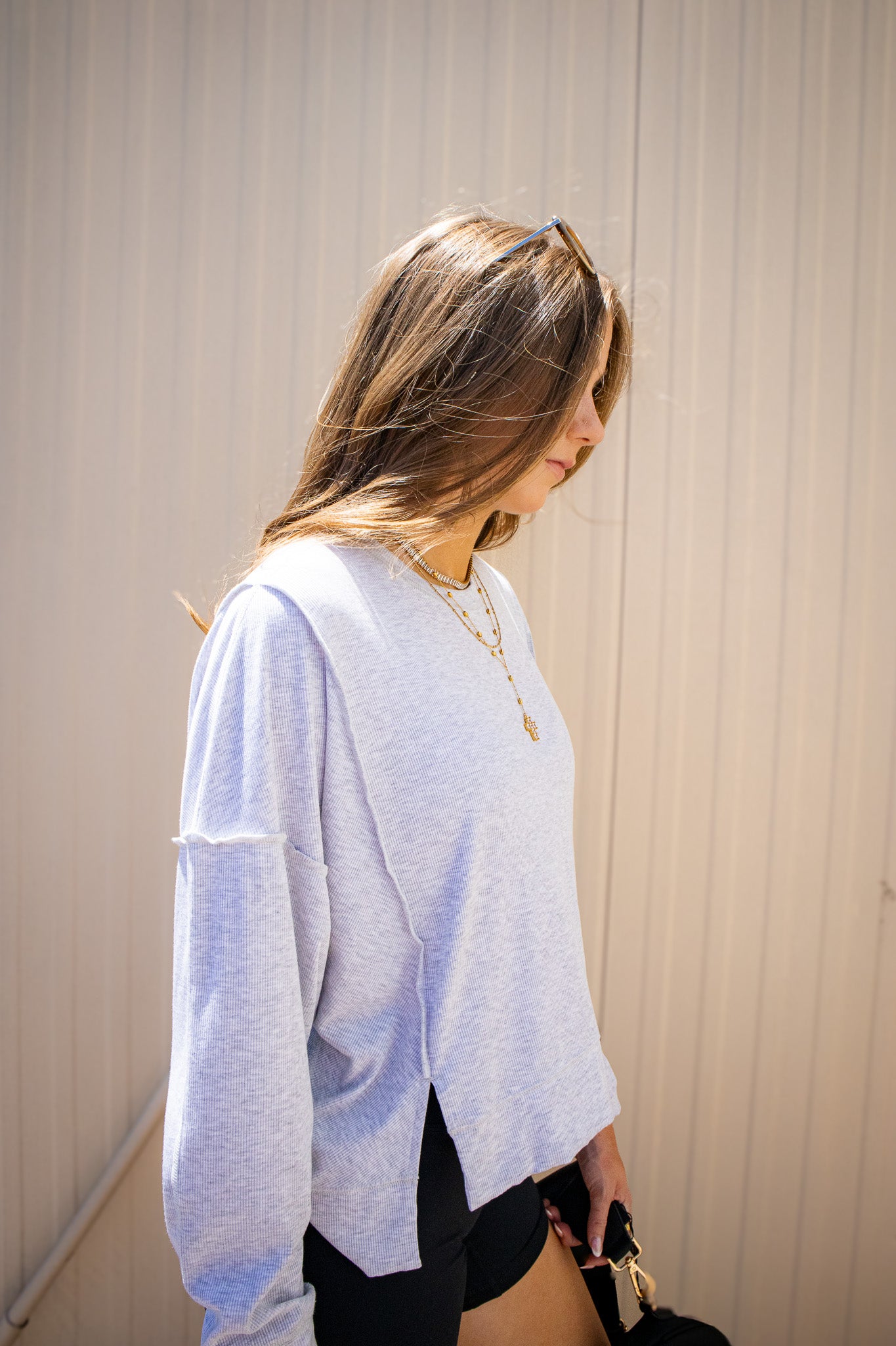 Free People - All My Love Long Sleeve - Heather Grey