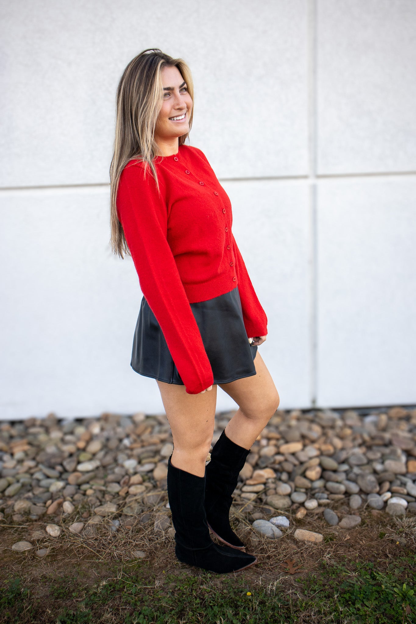 Warm And Cozy Cardigan - RED