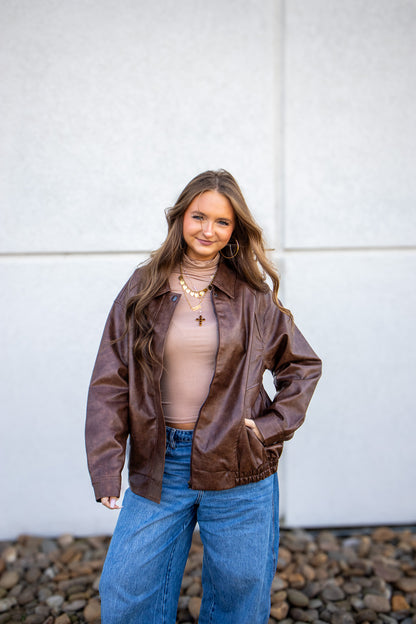 Espresso Leather Jacket