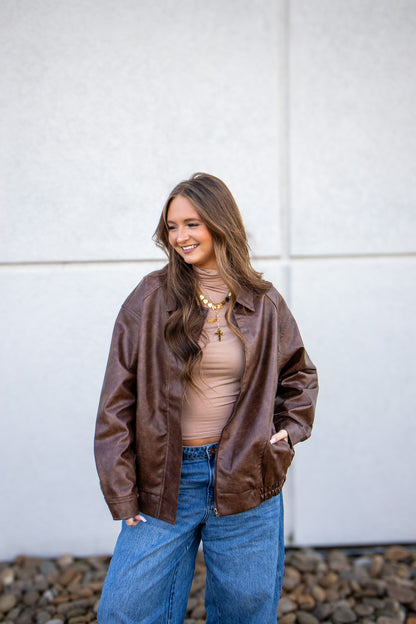 Espresso Leather Jacket