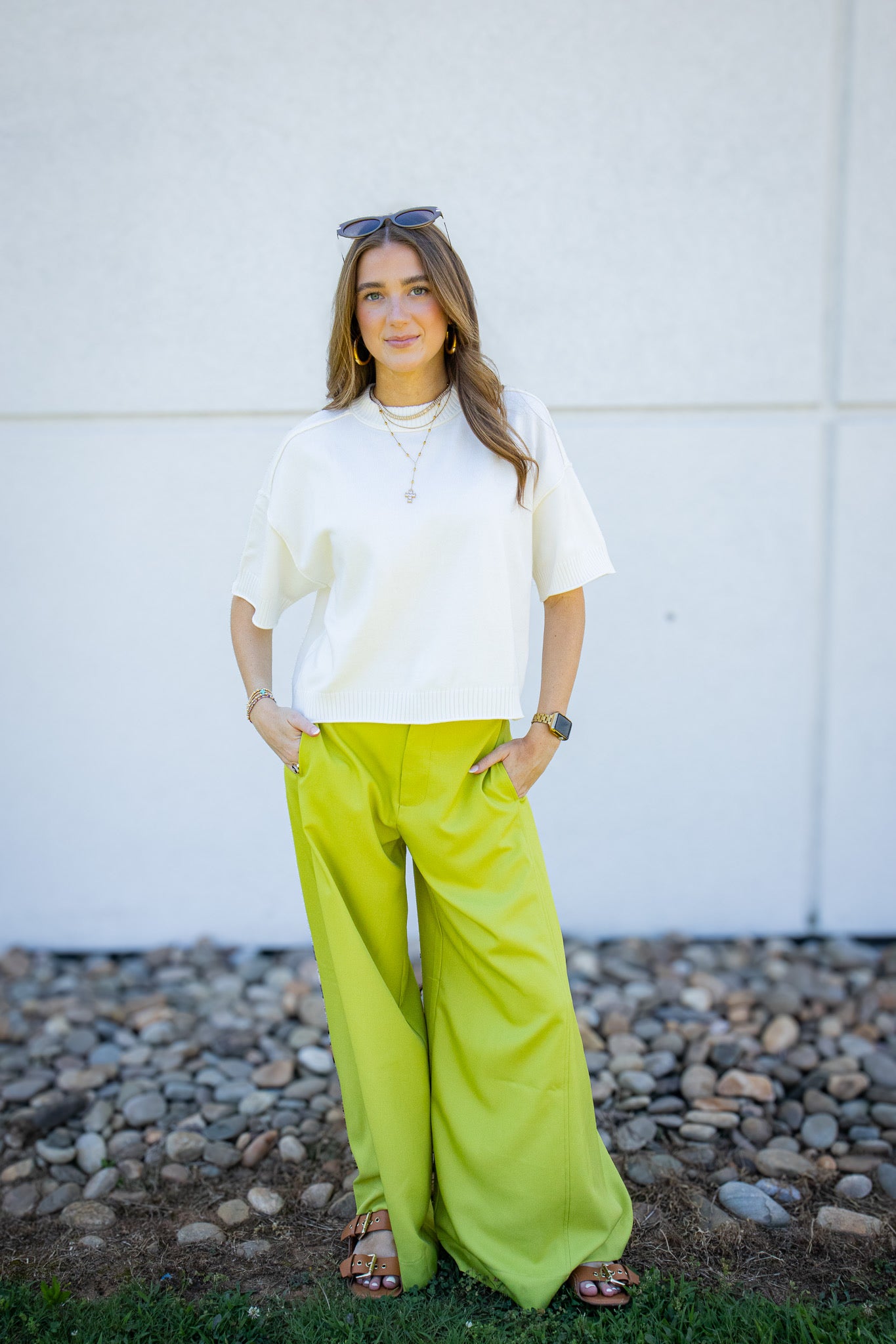 Ivory Ease Soft Knit Lightweight Sweater