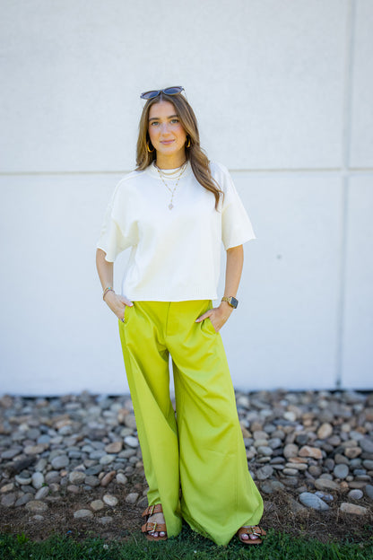 Ivory Ease Soft Knit Lightweight Sweater
