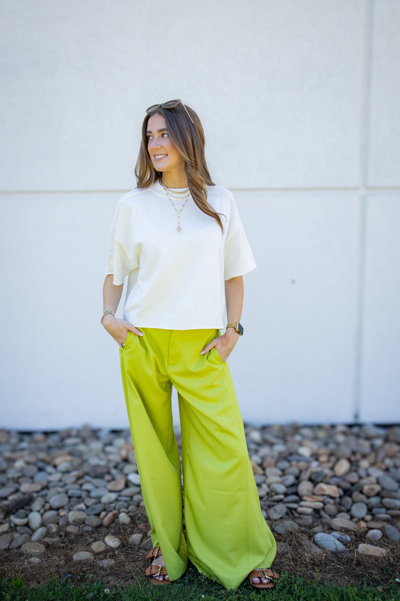 Ivory Ease Soft Knit Lightweight Sweater