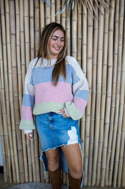Pastel Stripe Sweater