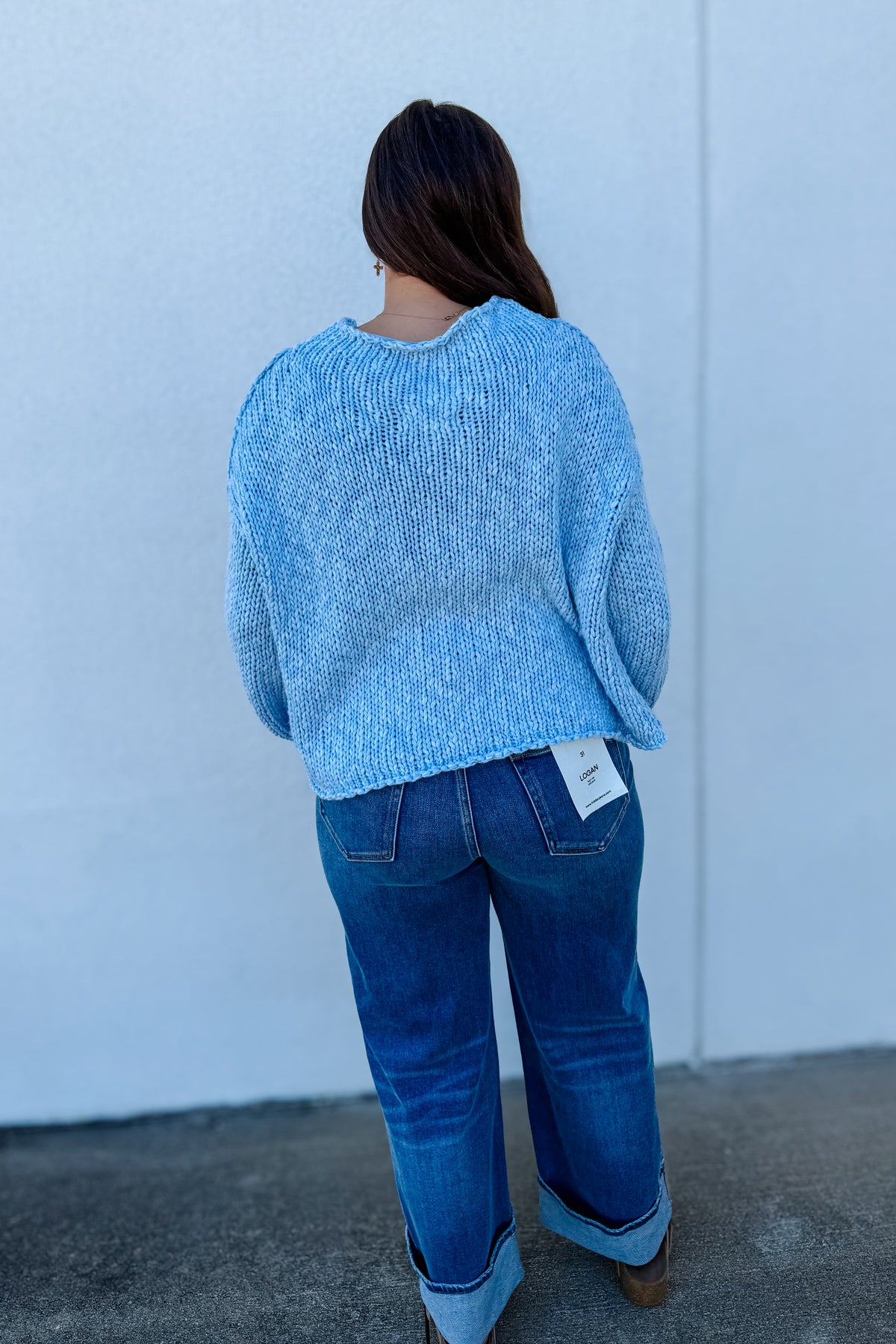 Free People - Opal Rollneck Knit Sweater - CASHMERE BLUE