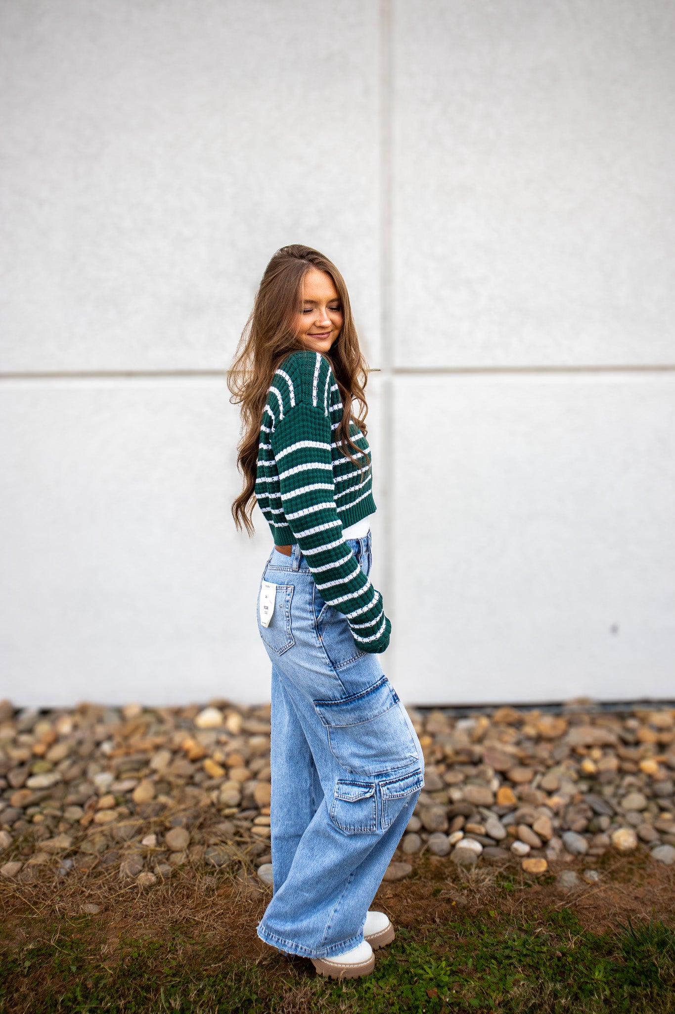 Evergreen Stripe Cardigan