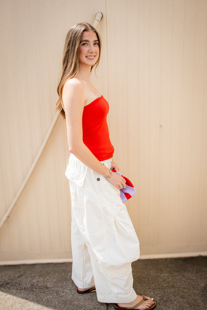 Free People - Carrie Seamless Tube Top - HIGH RISK RED