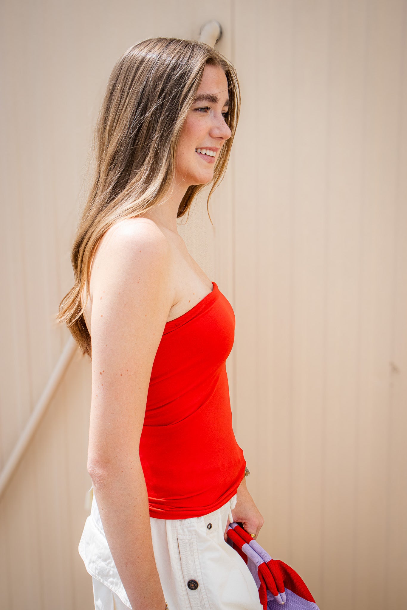 Free People - Carrie Seamless Tube Top - HIGH RISK RED