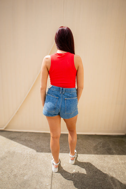 Free People - So Soft Seamless Modal Tank - ATLAS RED