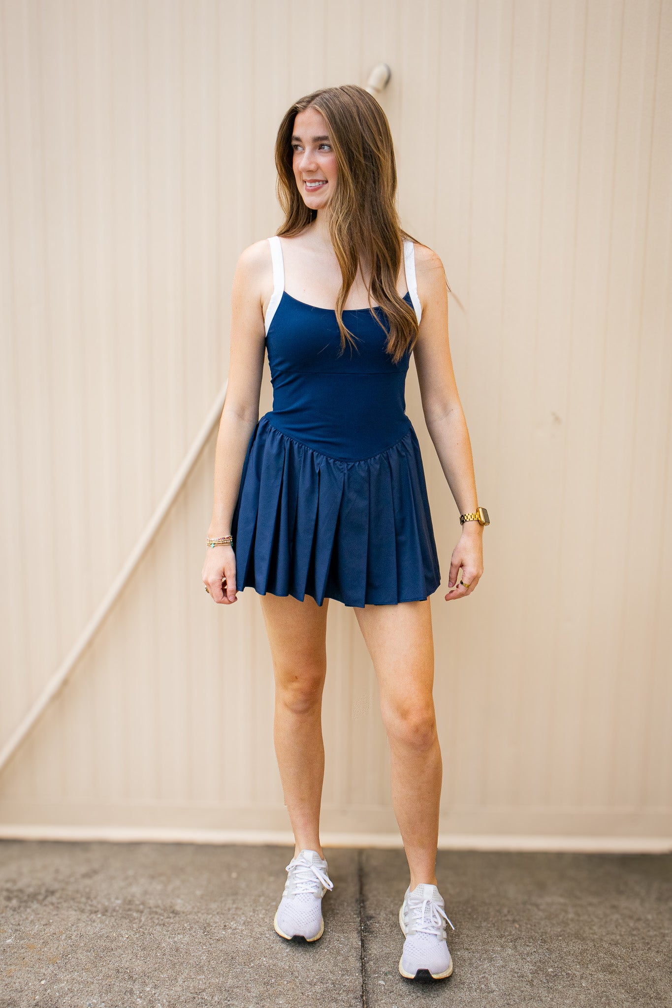 Free People - Swing Of Things Colorblock Skortsie - NAVY COMBO