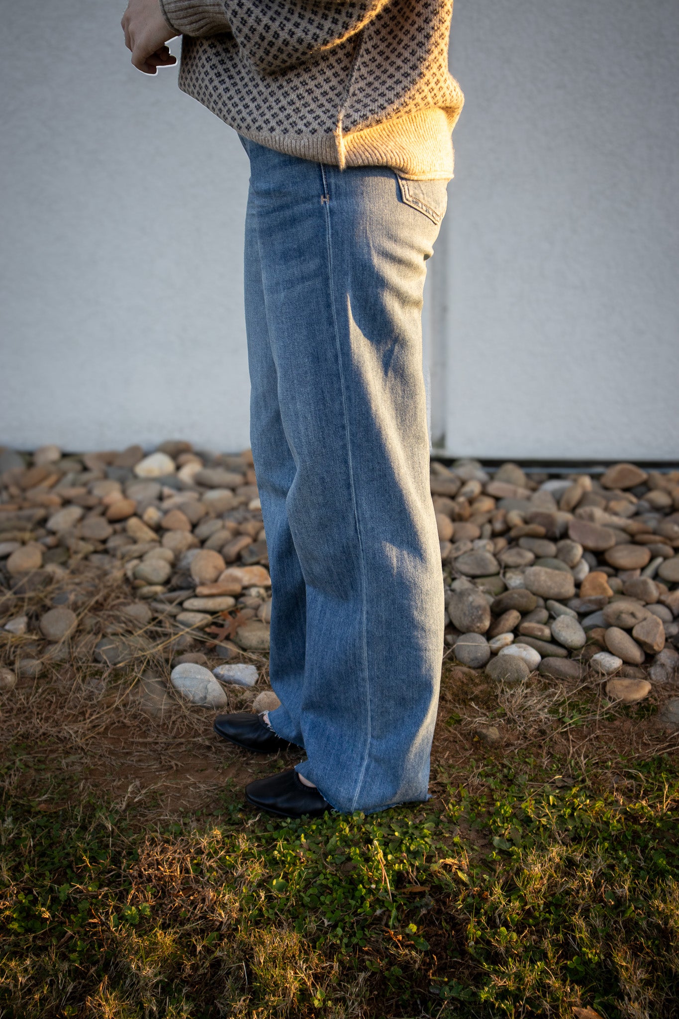 Hidden - Nori Dark Wash High Rise Wide Leg Jeans