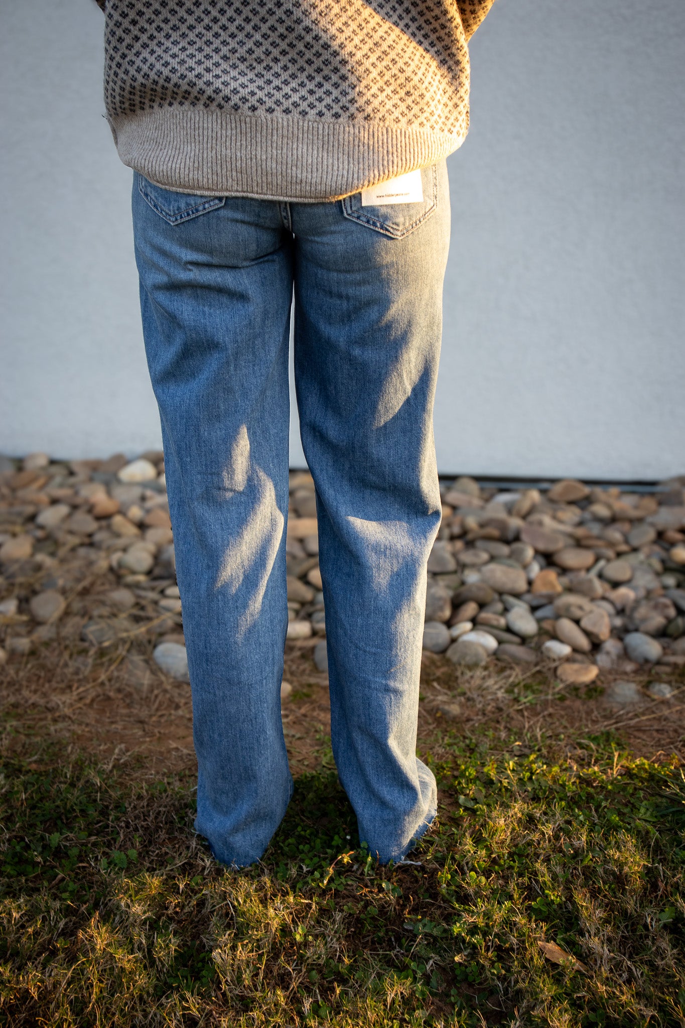 Hidden - Nori Dark Wash High Rise Wide Leg Jeans