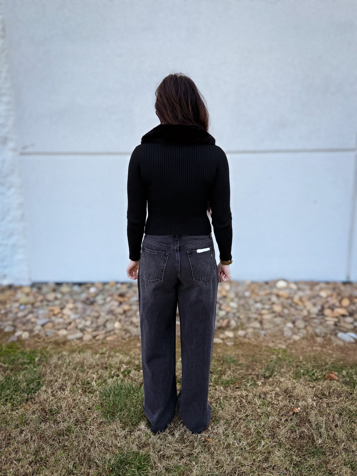Hidden - Alyx Black Oversized Low Slung Studded Baggy Jeans