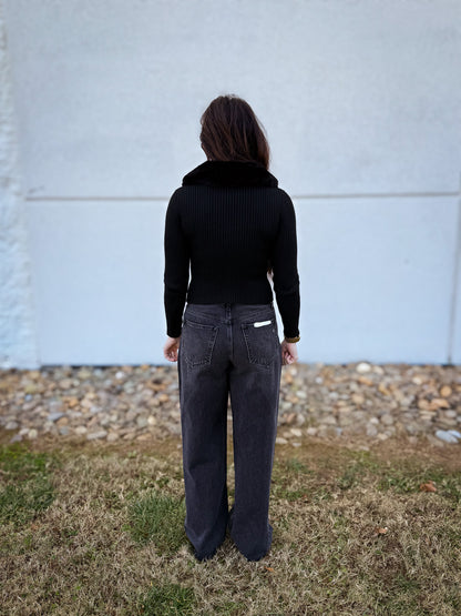 Hidden - Alyx Black Oversized Low Slung Studded Baggy Jeans
