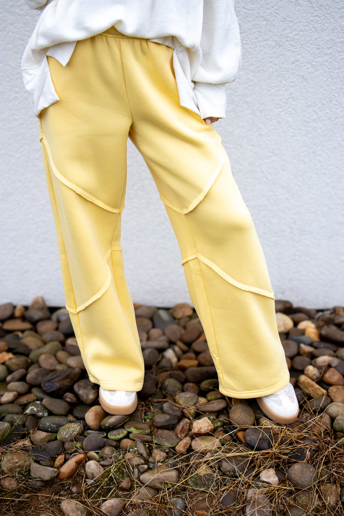 Lemon Drop Wide Leg Sweatpants
