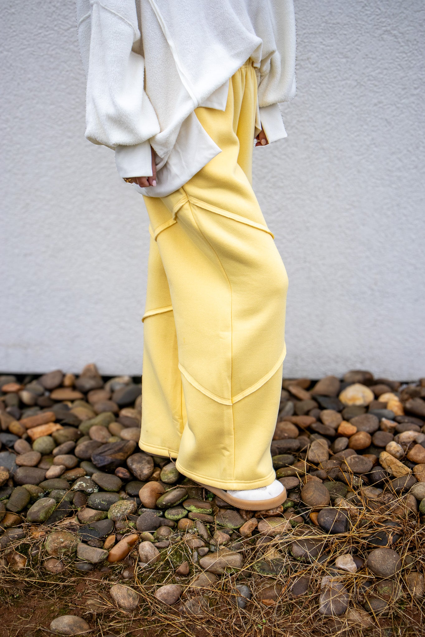 Lemon Drop Wide Leg Sweatpants