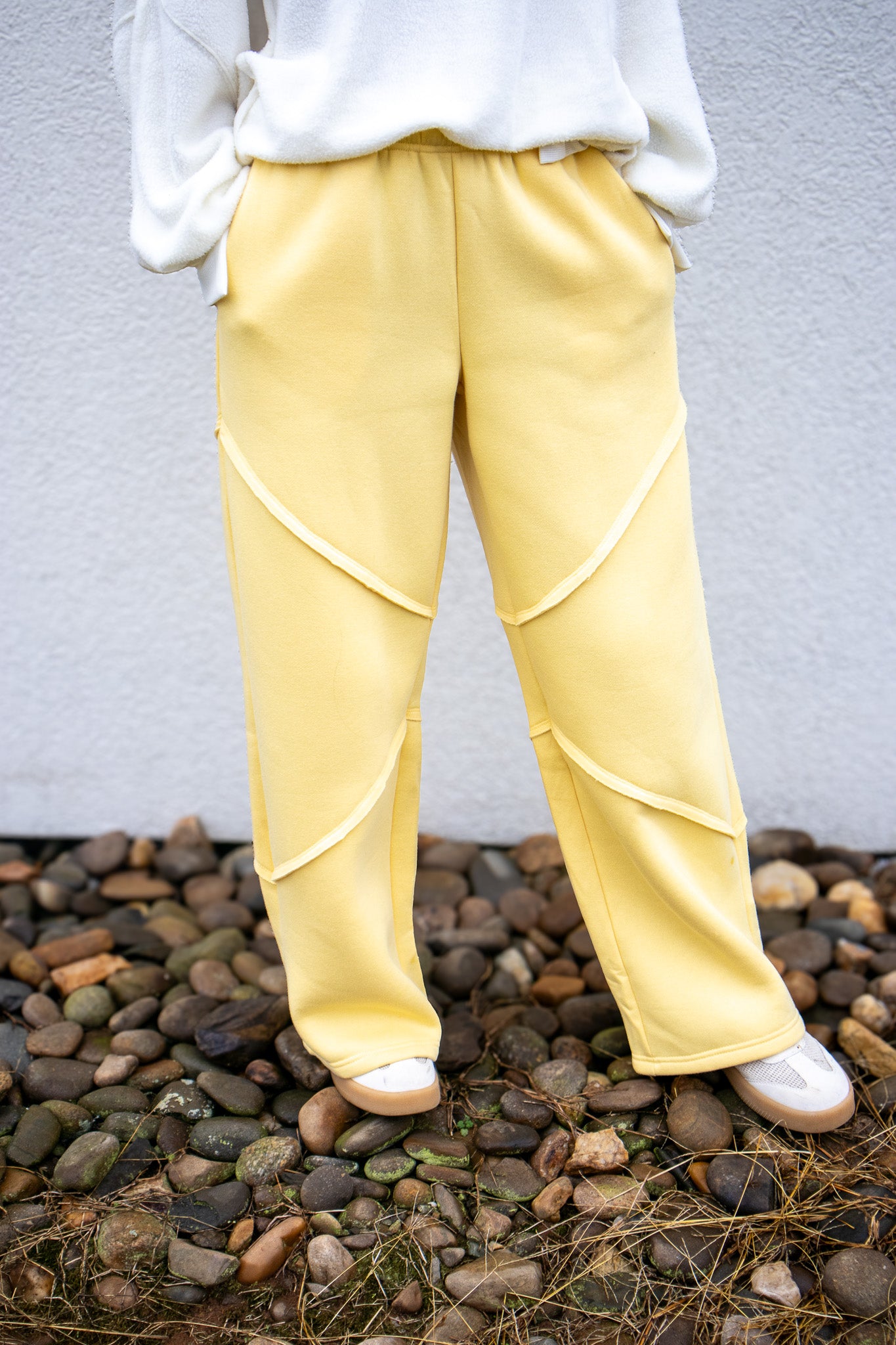 Lemon Drop Wide Leg Sweatpants