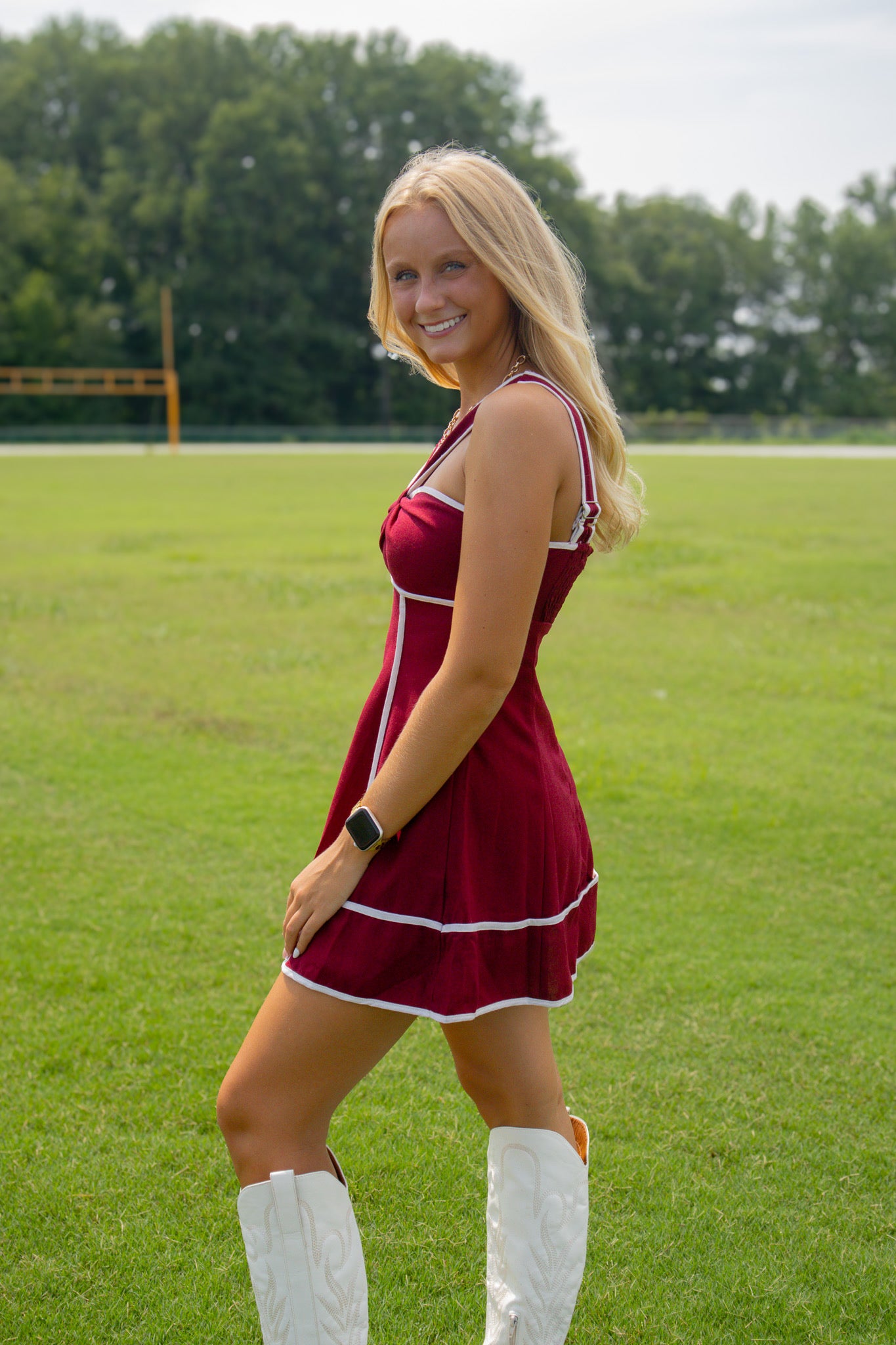 Rivalry Garnet Cutout Mini Dress