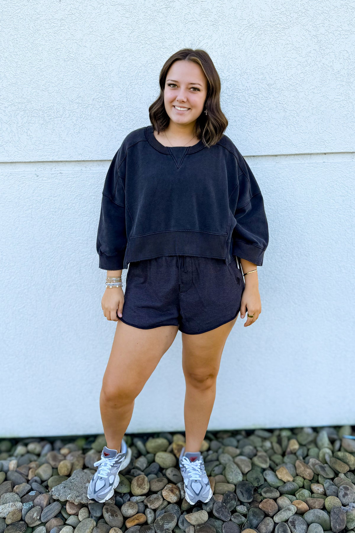 Free People - Intercept Short Sleeve Pullover - Black