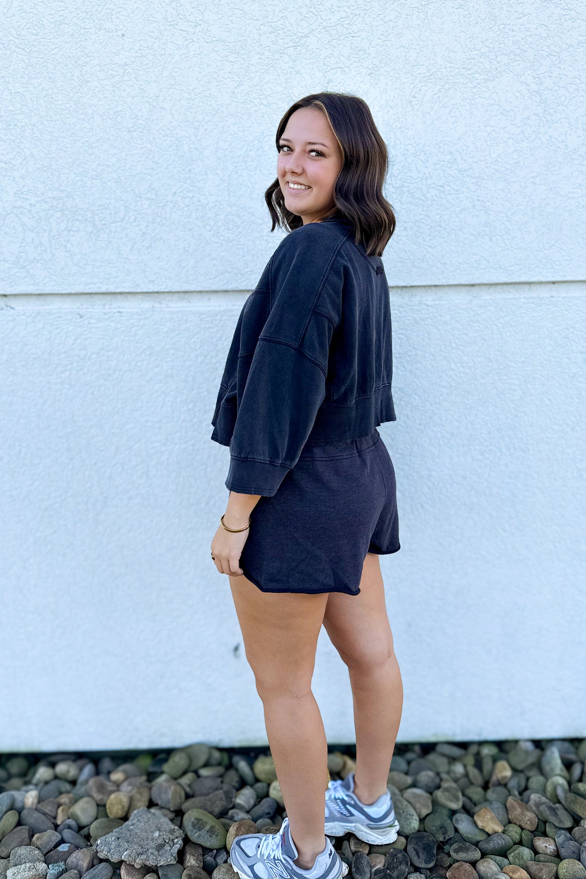 Free People - Intercept Short Sleeve Pullover - Black