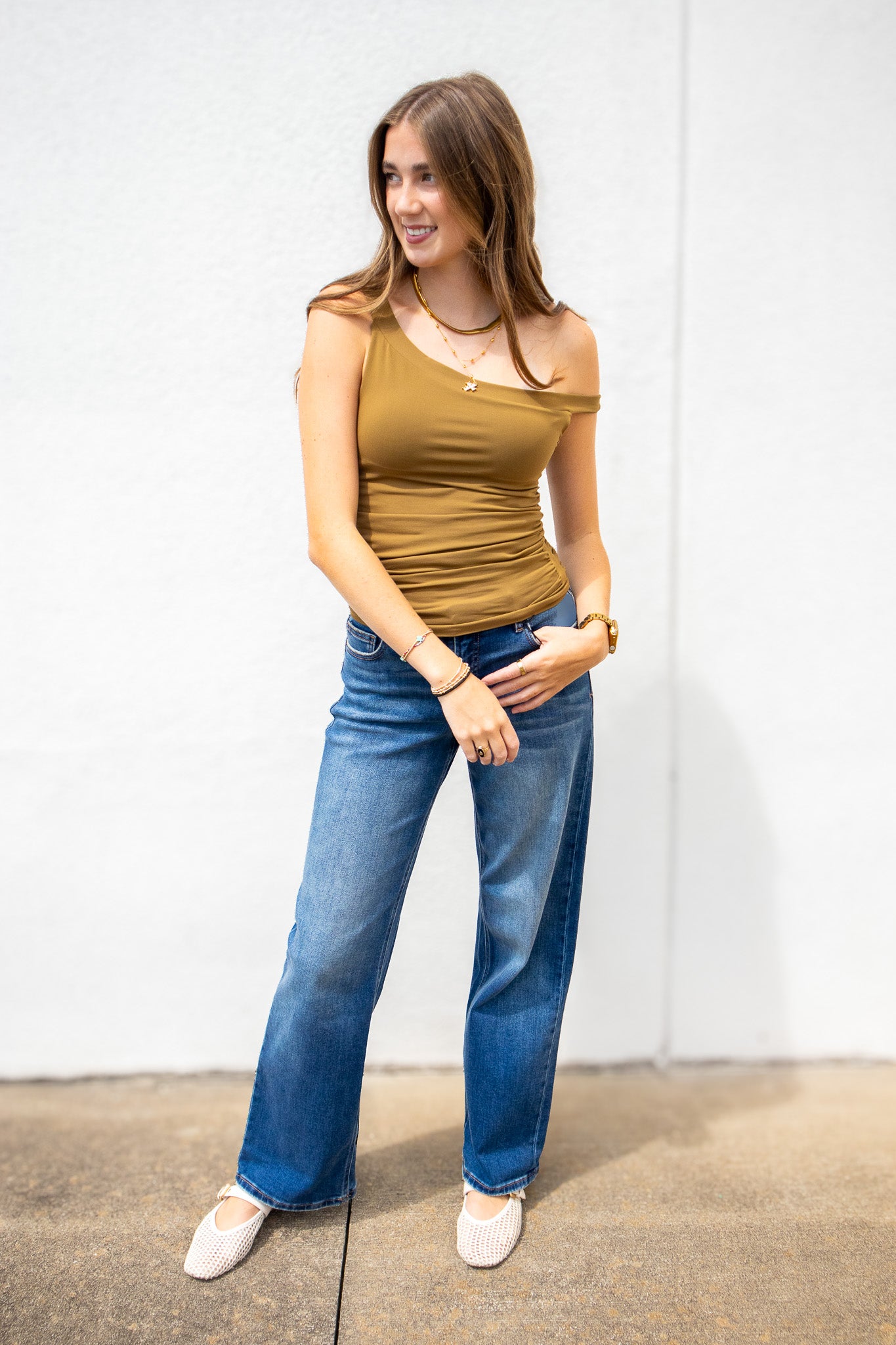 Hidden - Logan Dark Vintage Wash Mid Rise Dad Jeans