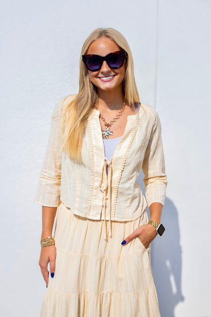 Desert Darling Skirt Set - Butter Yellow