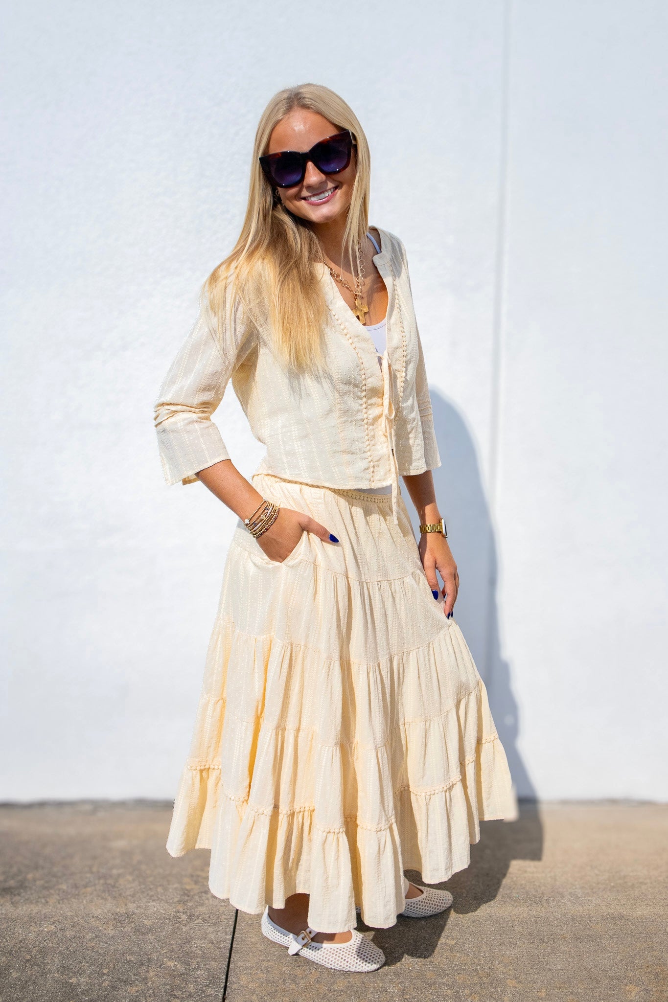 Desert Darling Skirt Set - Butter Yellow