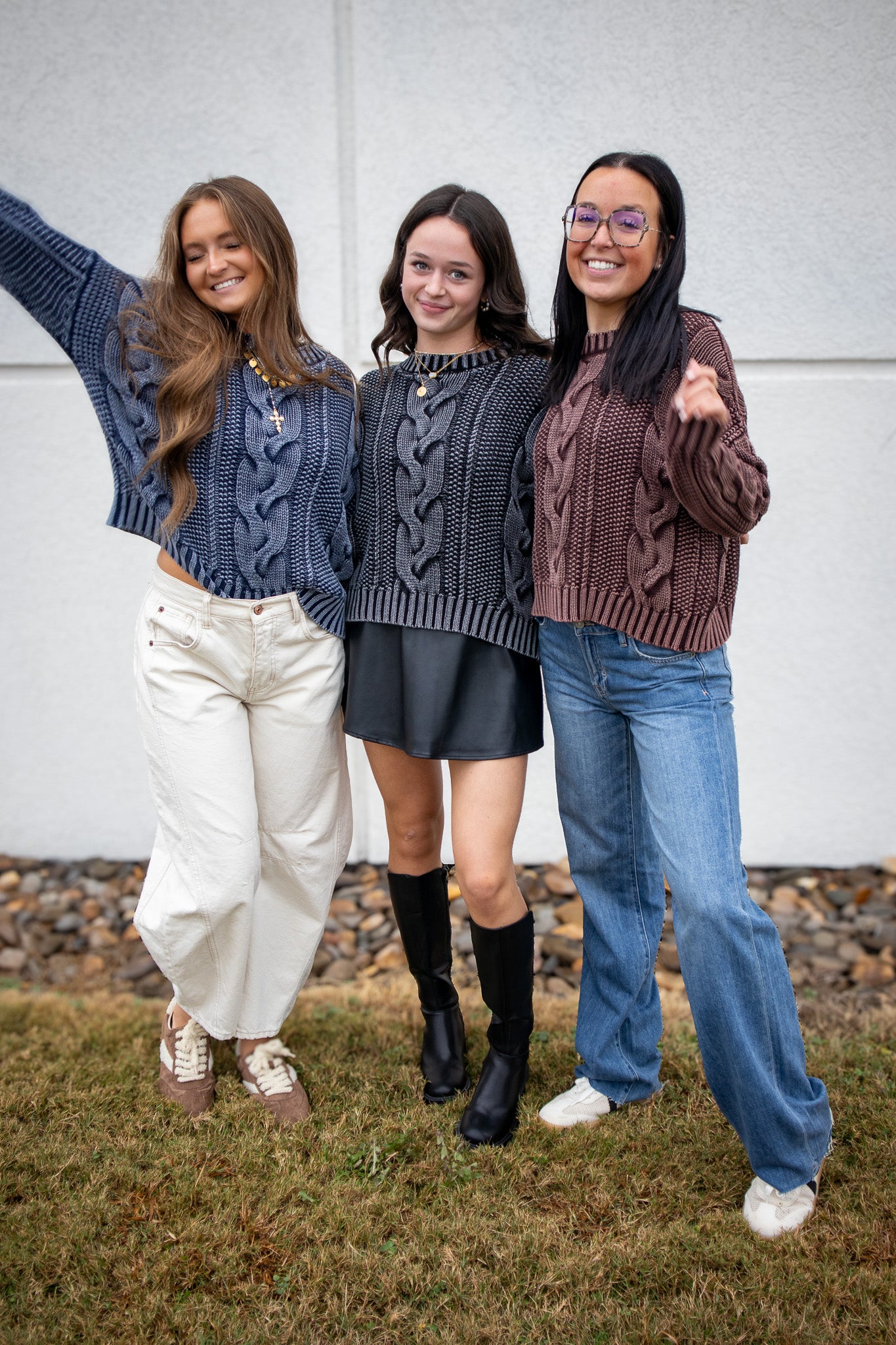 Stay Cozy Cable Knit Sweater - MAROON