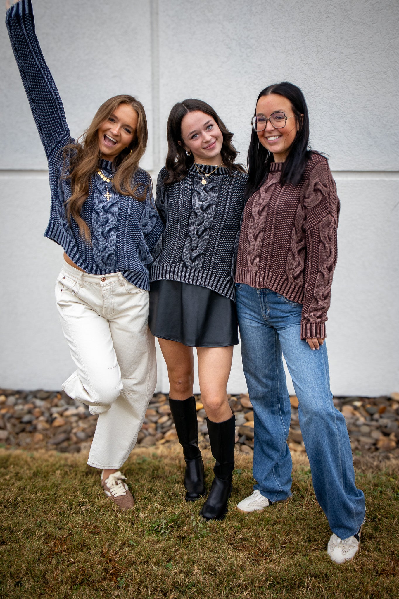 Stay Cozy Cable Knit Sweater - MAROON