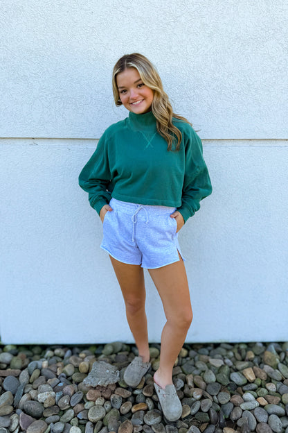 Free People - Pick Up Game Pullover - Green Forest