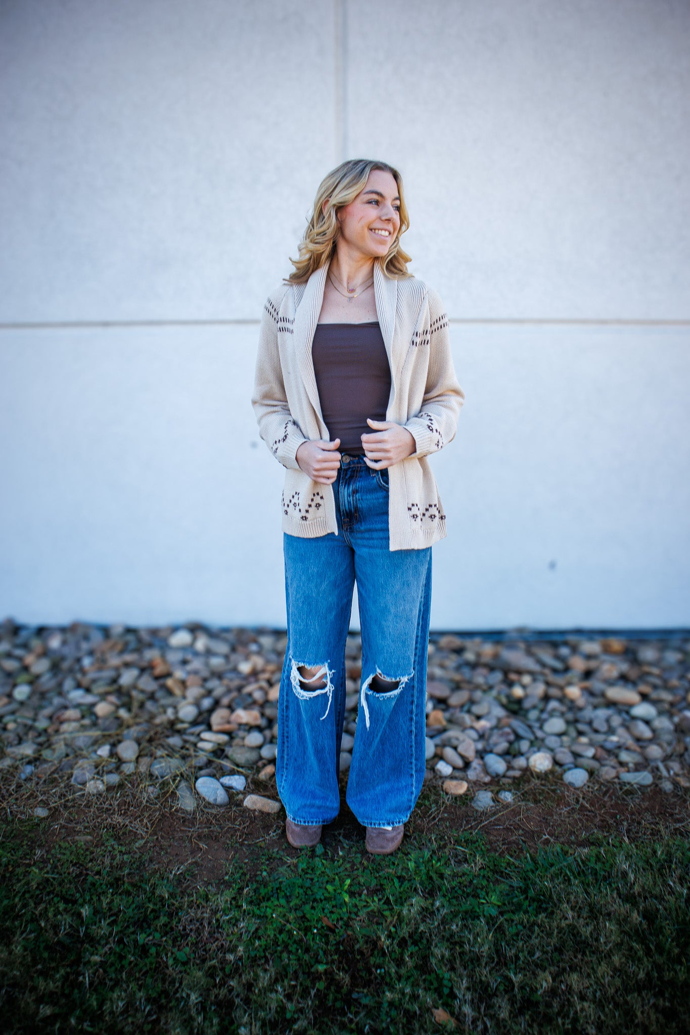 Western Horse Knit Cardigan