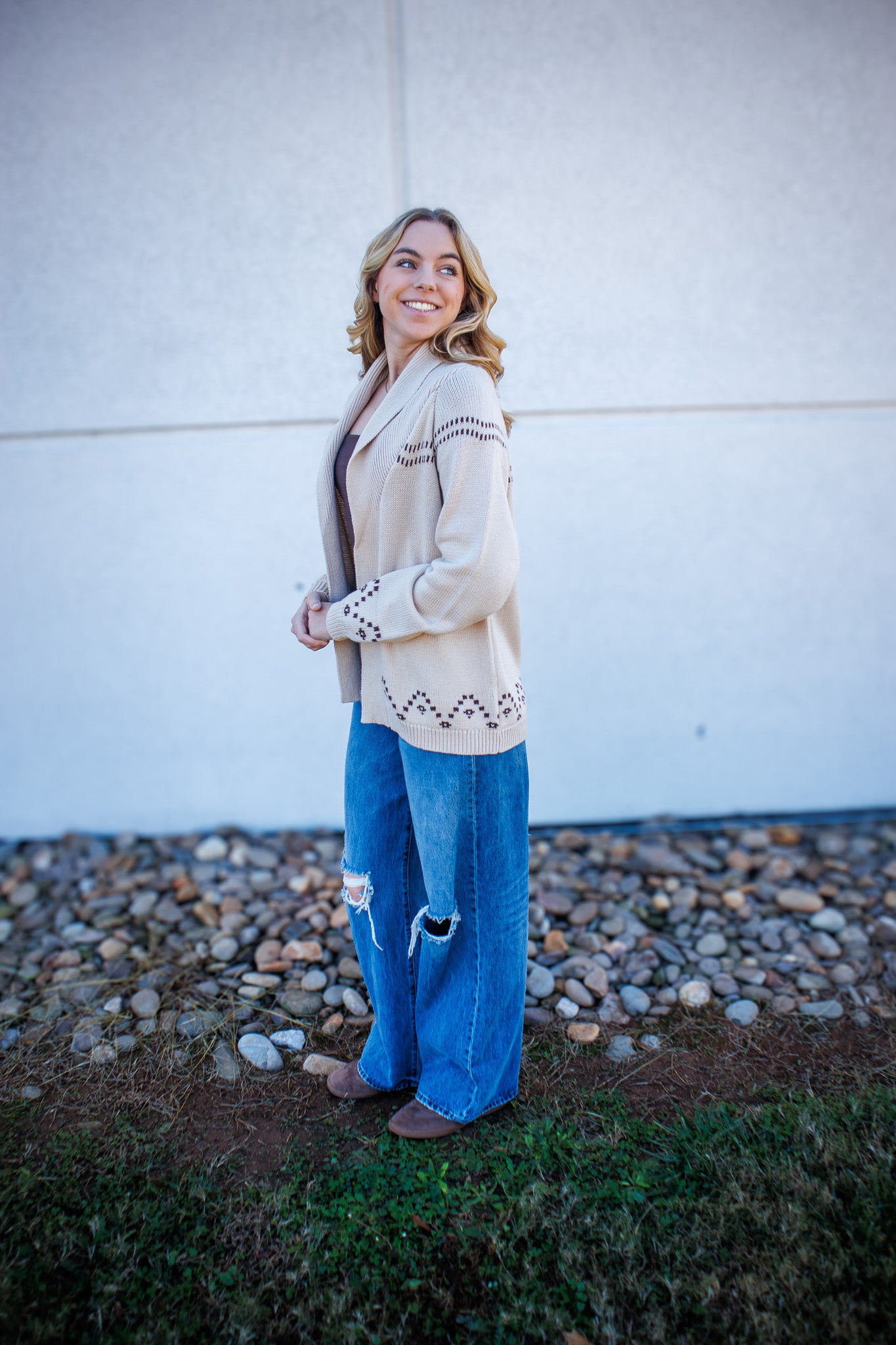 Western Horse Knit Cardigan