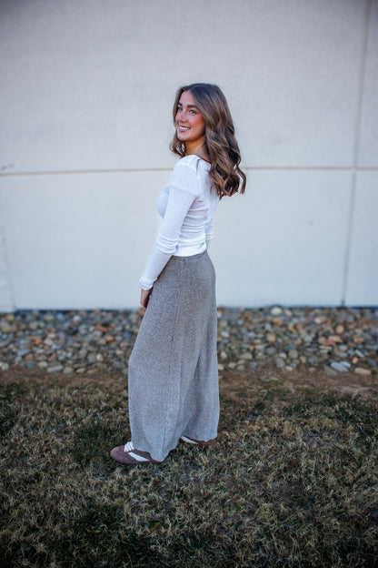 Free People - End Game Pointelle Long Sleeve - SUGAR SWIZZLE (WHITE)