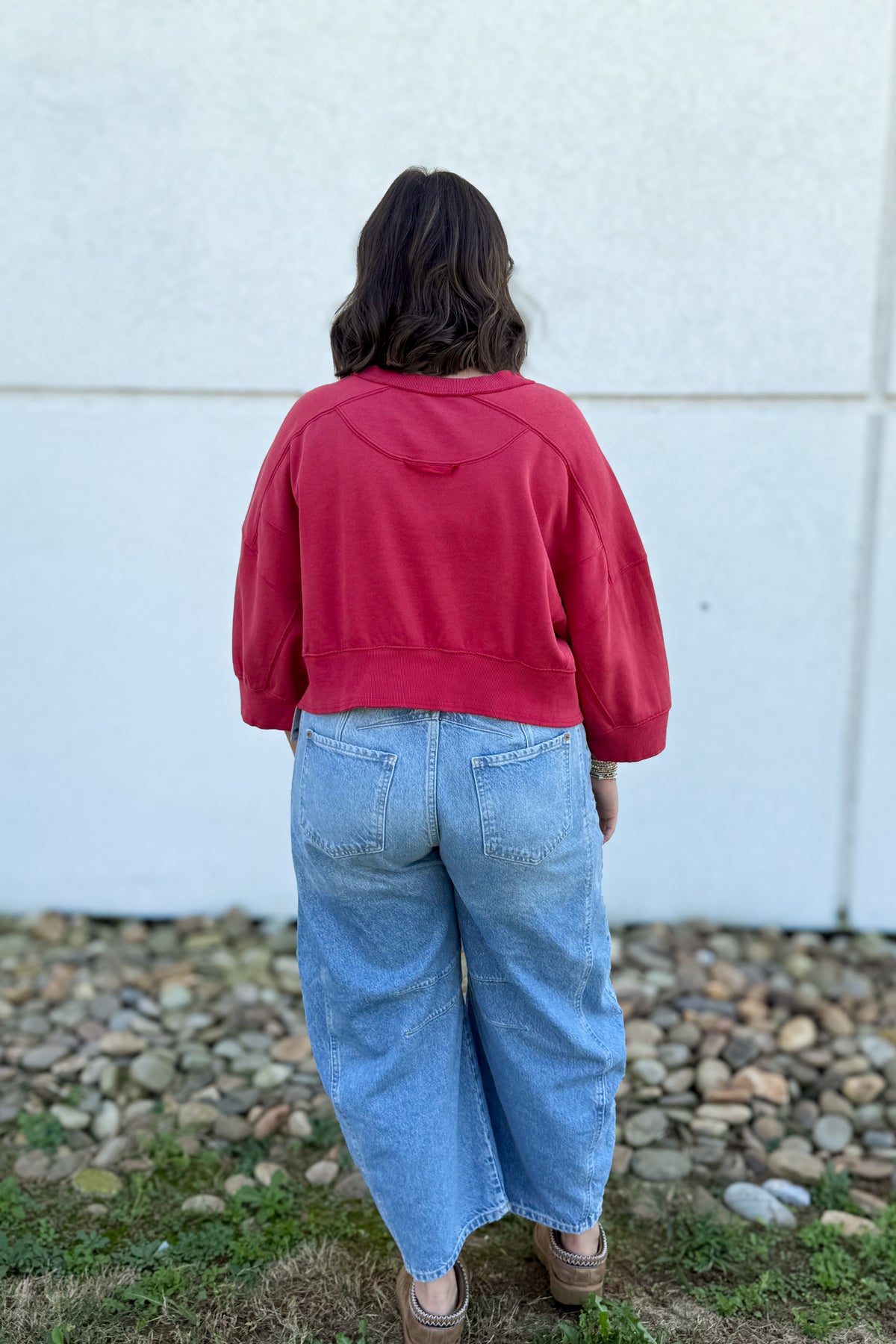 Free People - Intercept Short Sleeve Pullover - Candy Apple Red