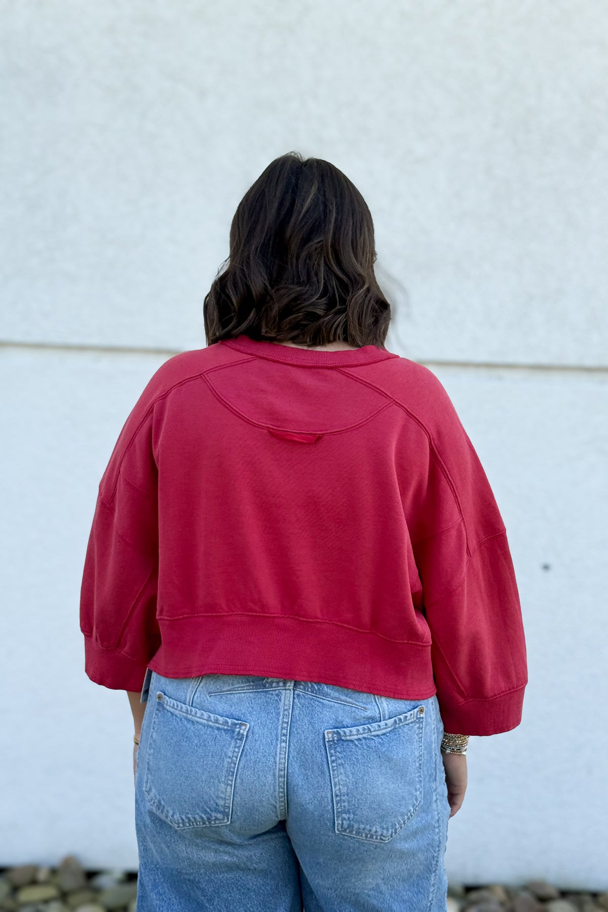 Free People - Intercept Short Sleeve Pullover - Candy Apple Red