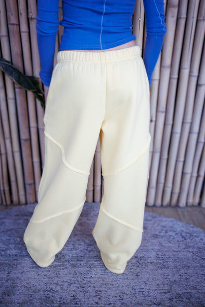 Lemon Drop Wide Leg Sweatpants