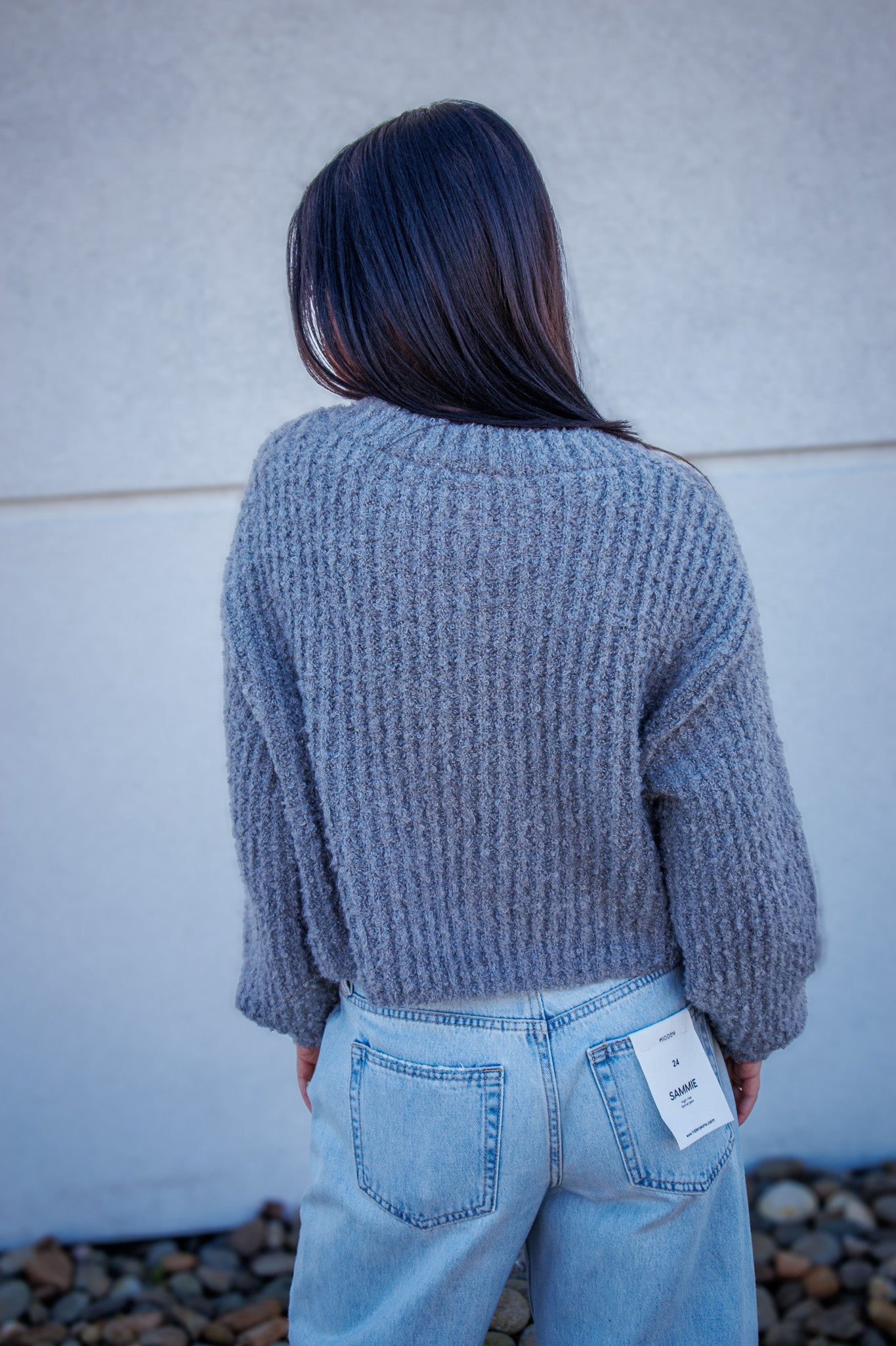Cozy Knit Button Up Cardigan - HEATHER GRAY