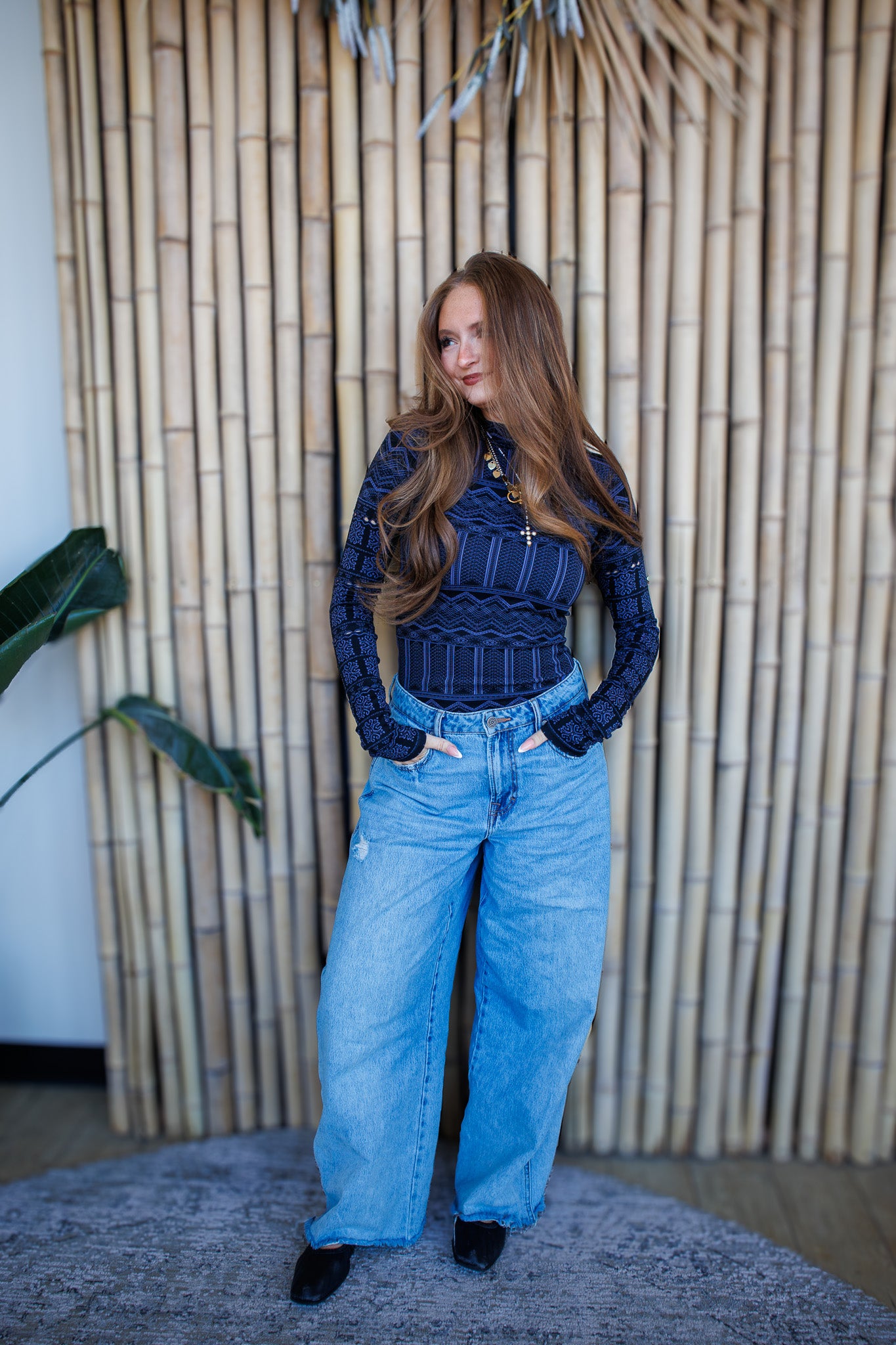 Free People - High Road Long Sleeve Layer - BLACK