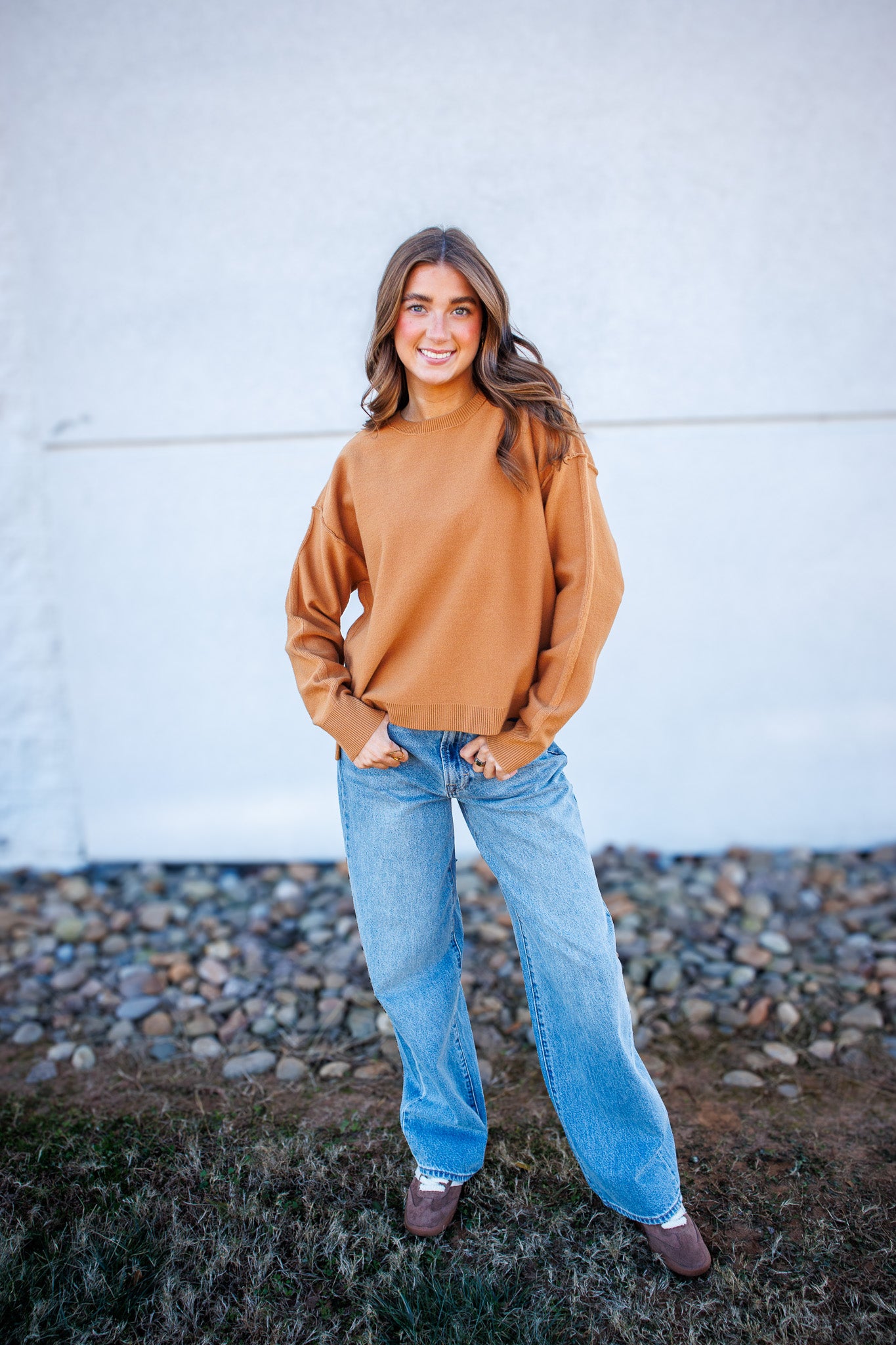 Kate Knit Sweater - CAMEL