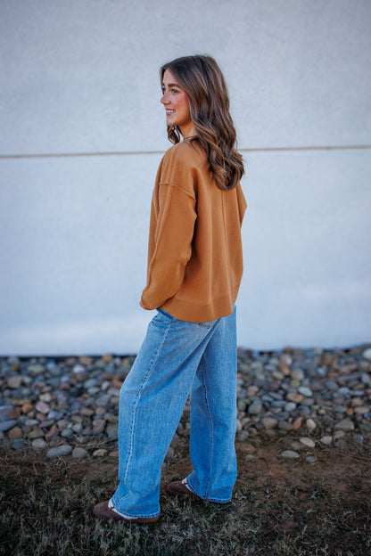 Kate Knit Sweater - CAMEL