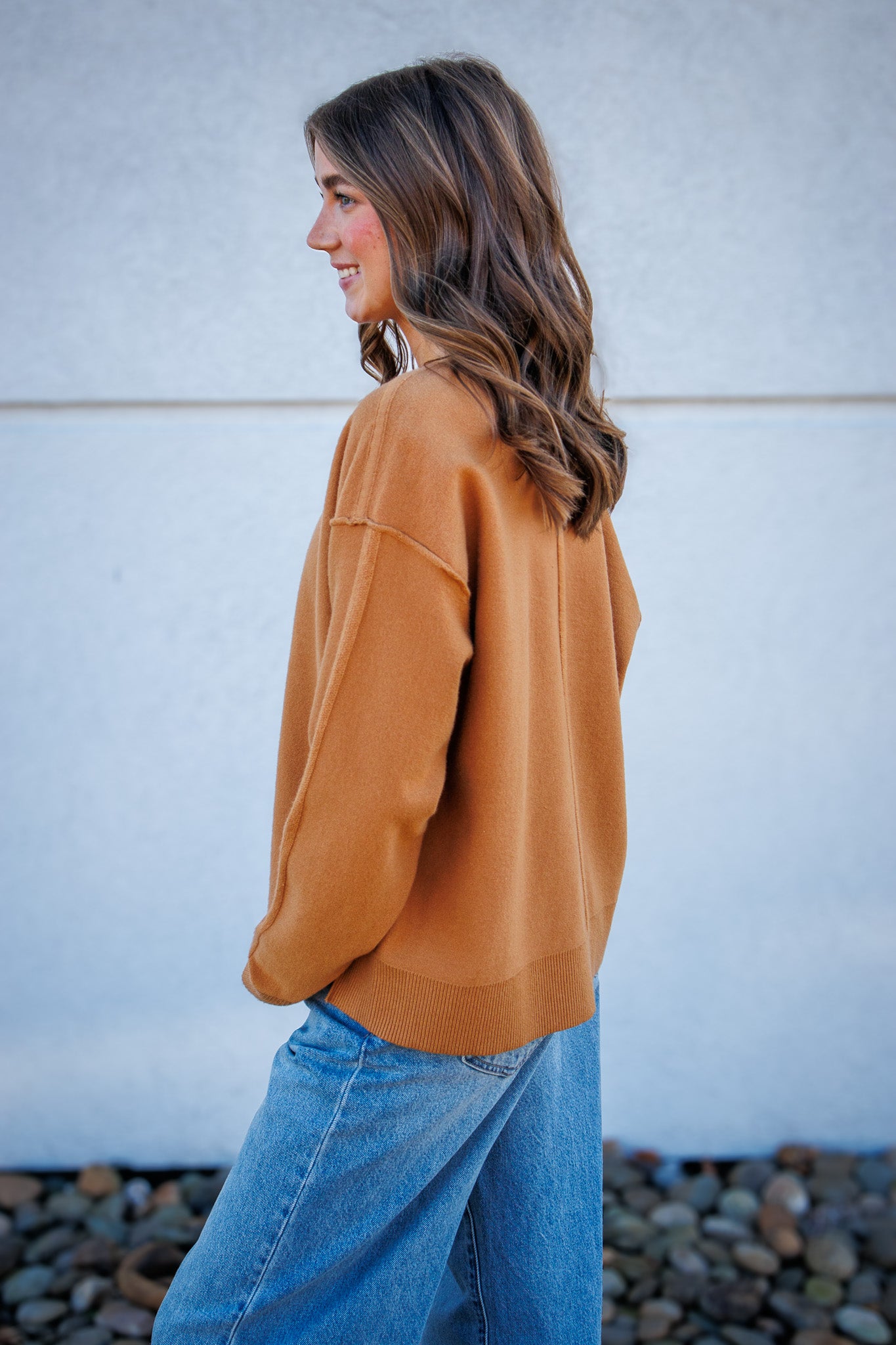 Kate Knit Sweater - CAMEL