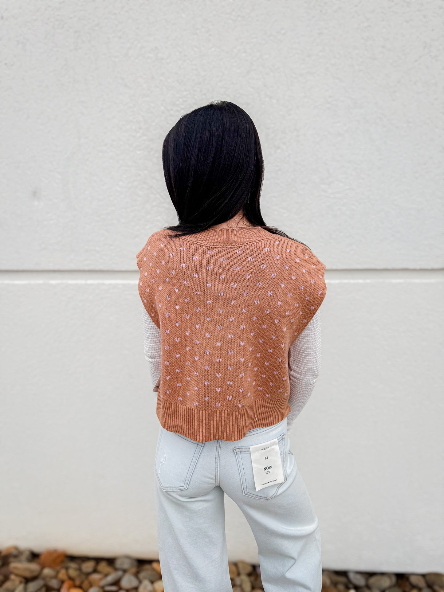 Free People - Pattern Easy Street Vest - Cafe Blossom Combo