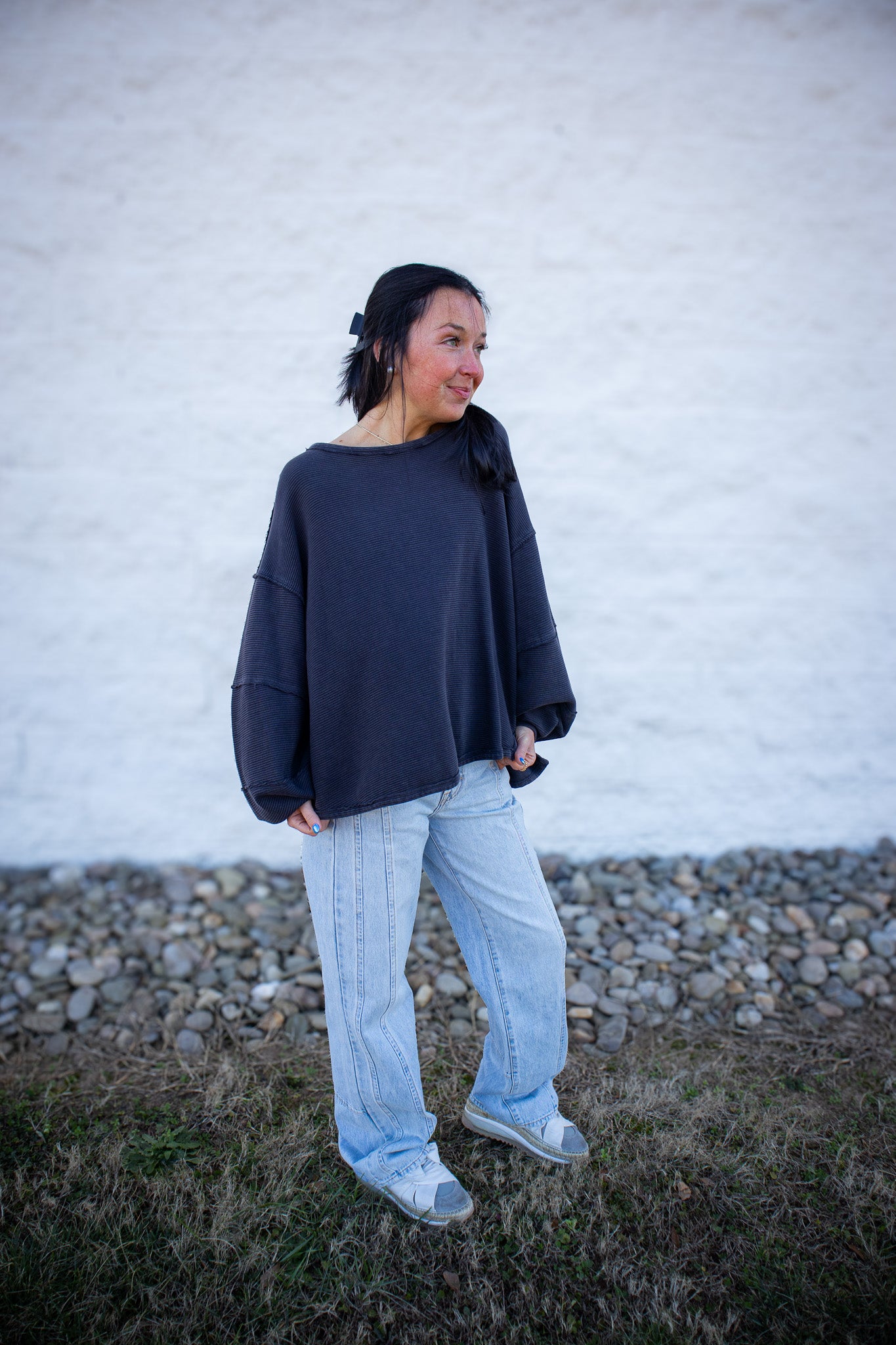 Free People - Total Eclipse Tee - BLACK