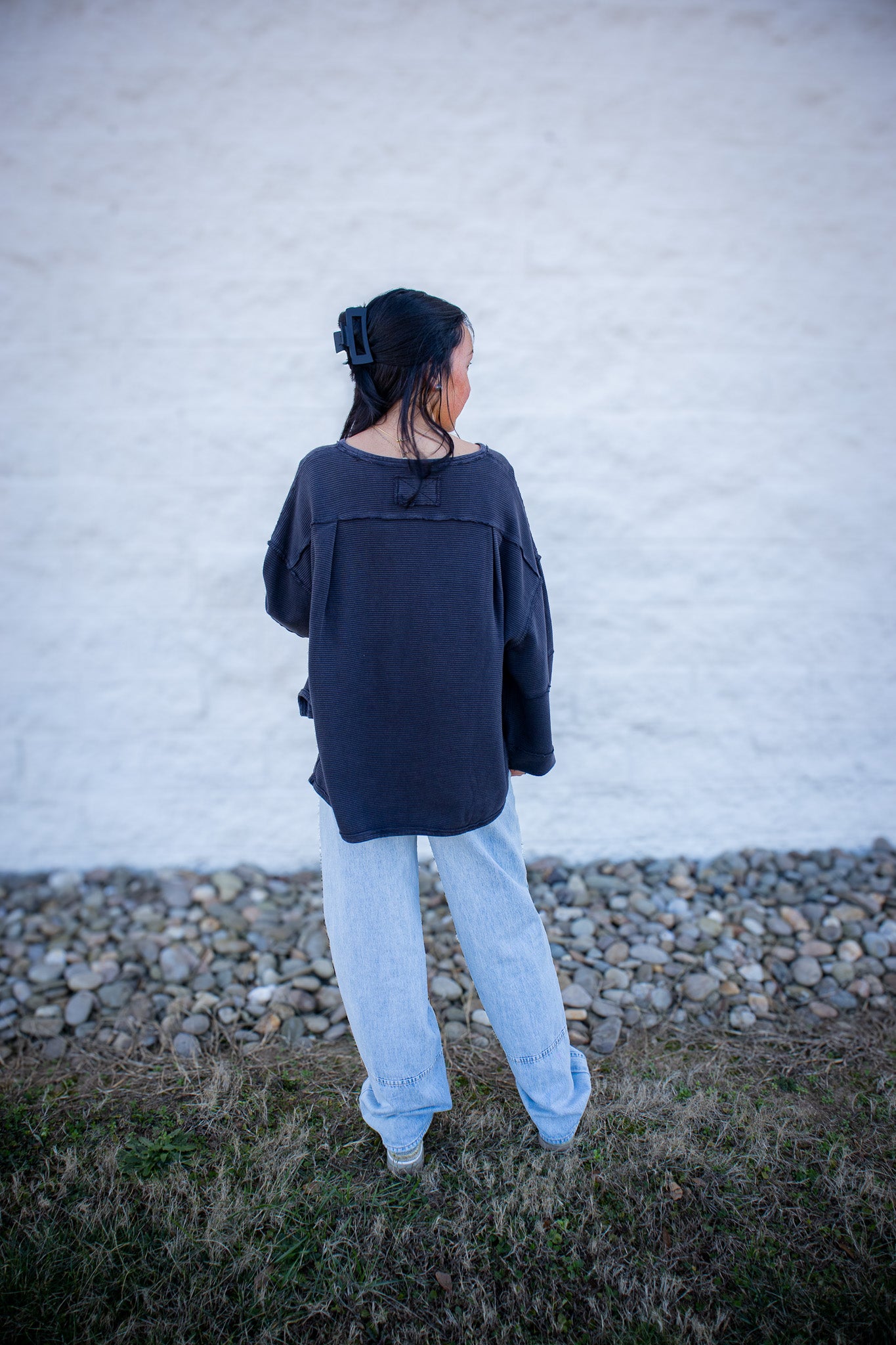 Free People - Total Eclipse Tee - BLACK