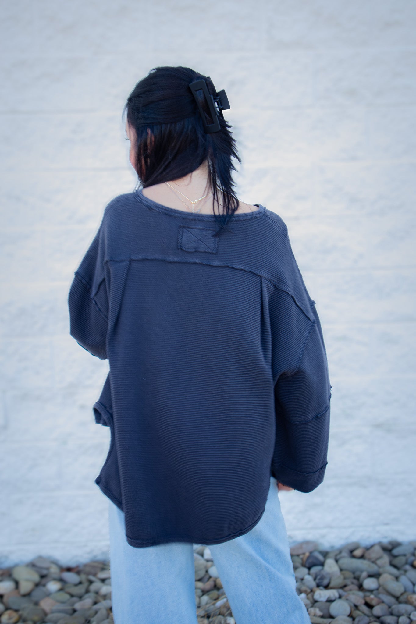 Free People - Total Eclipse Tee - BLACK